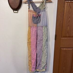 Sacred Threads Multicolor Patchwork Jumpsuit